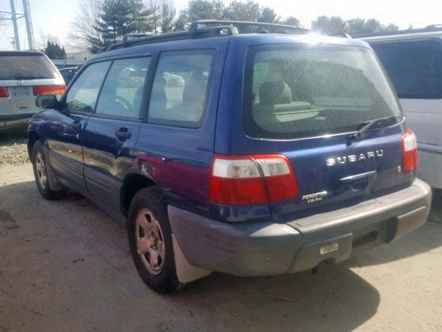 JF1SF63541H767330 - 2001 SUBARU FORESTER L BLUE photo 3