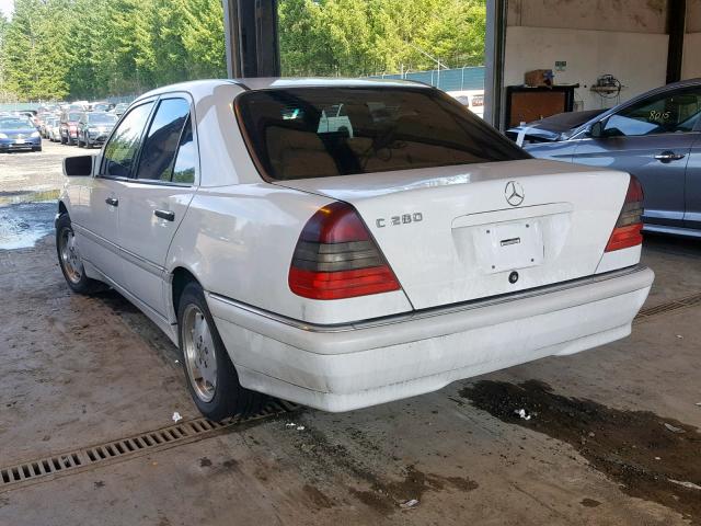 WDBHA29G3XA734517 - 1999 MERCEDES-BENZ C 280 WHITE photo 3