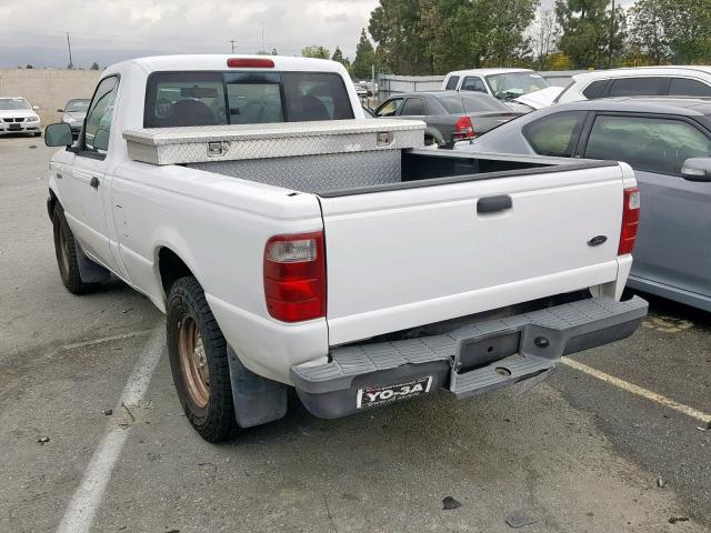 1FTYR10DX2PB52752 - 2002 FORD RANGER WHITE photo 3