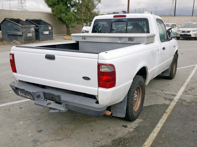 1FTYR10DX2PB52752 - 2002 FORD RANGER WHITE photo 4