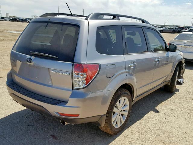JF2SHBEC1BH770276 - 2011 SUBARU FORESTER L SILVER photo 4