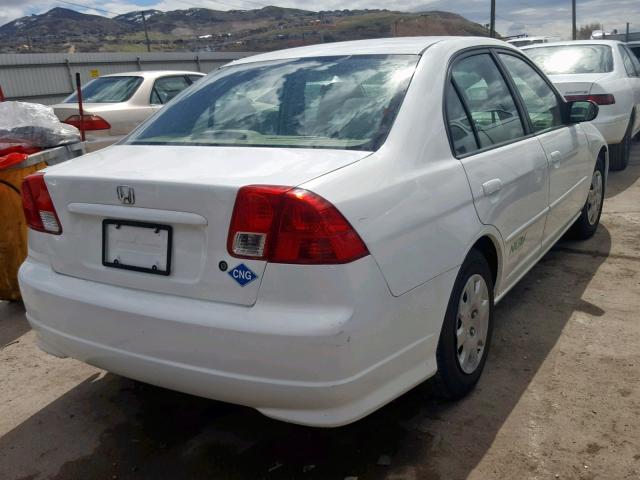 1HGEN26574L000606 - 2004 HONDA CIVIC GX WHITE photo 4