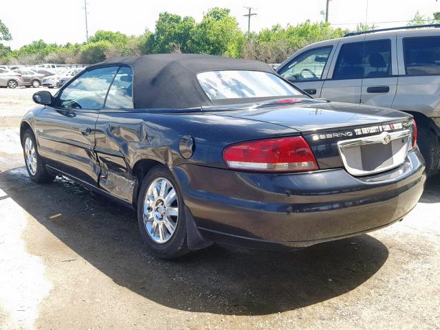 1C3EL55R25N556729 - 2005 CHRYSLER SEBRING TO BLACK photo 3