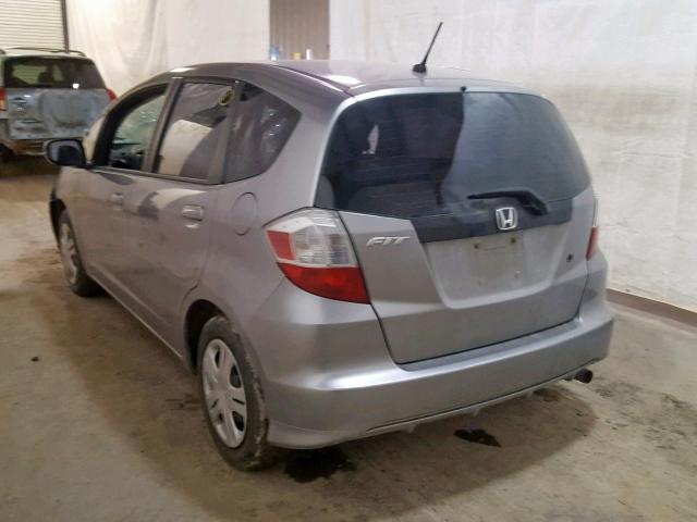 JHMGE8H2XAS023469 - 2010 HONDA FIT SILVER photo 3