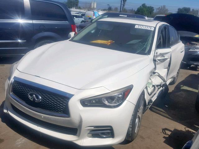 JN1BV7AP6EM686644 - 2014 INFINITI Q50 BASE WHITE photo 2