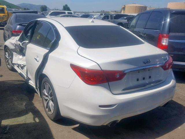 JN1BV7AP6EM686644 - 2014 INFINITI Q50 BASE WHITE photo 3