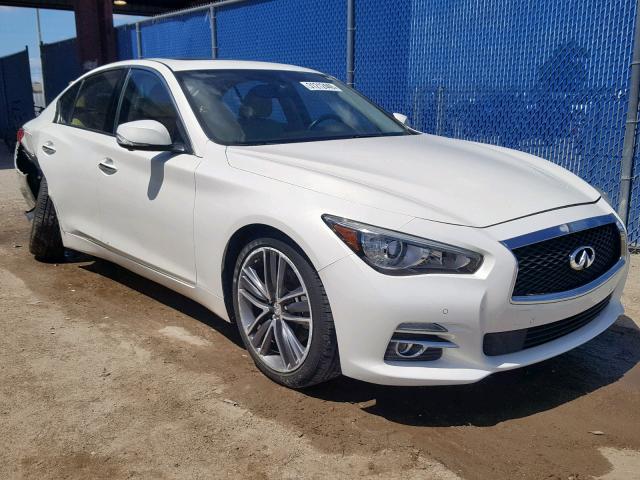 JN1BV7AP2EM678136 - 2014 INFINITI Q50 BASE WHITE photo 1