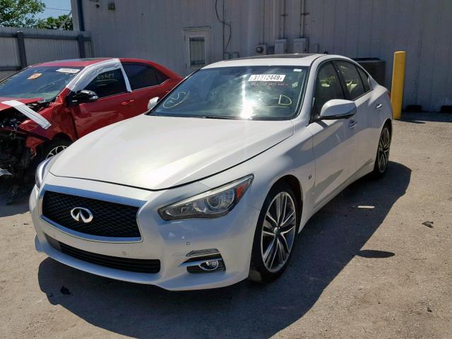 JN1BV7AP2EM678136 - 2014 INFINITI Q50 BASE WHITE photo 2