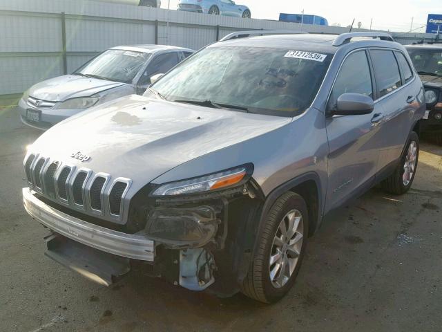 1C4PJLDSXFW546996 - 2015 JEEP CHEROKEE L GRAY photo 2