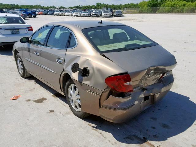 2G4WD582061186133 - 2006 BUICK LACROSSE C BEIGE photo 3