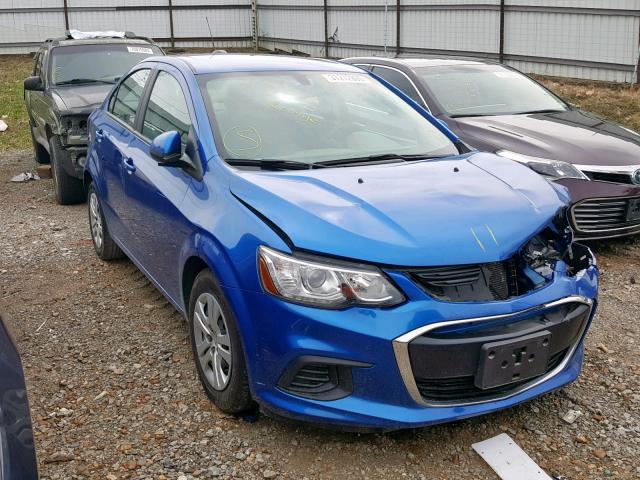 1G1JB5SH1H4114374 - 2017 CHEVROLET SONIC LS BLUE photo 1