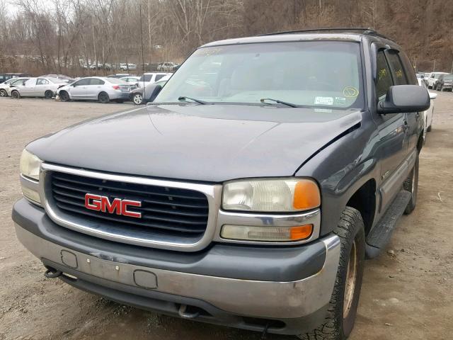 1GKEK13Z42R208045 - 2002 GMC YUKON GRAY photo 2