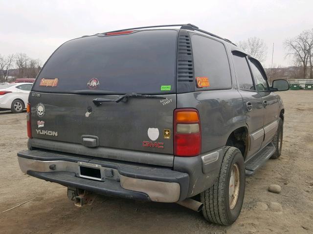 1GKEK13Z42R208045 - 2002 GMC YUKON GRAY photo 4