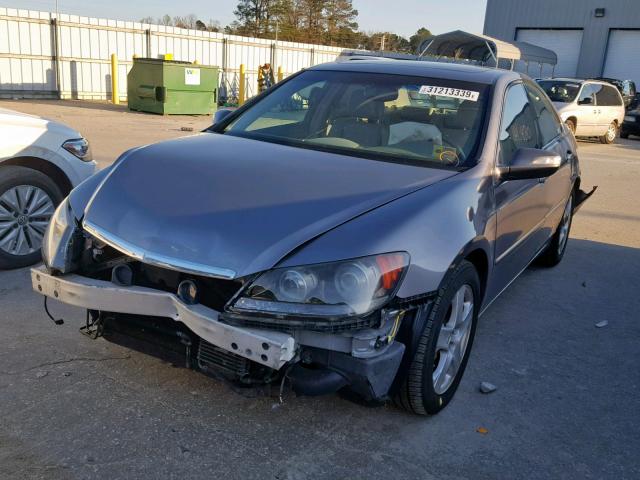 JH4KB16565C001881 - 2005 ACURA RL GRAY photo 2