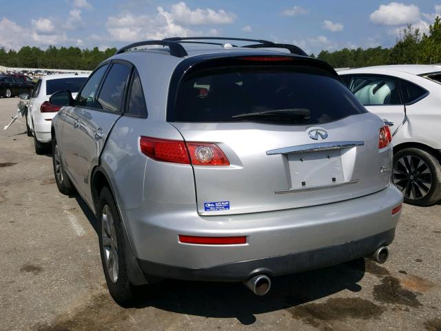 JNRAS08W67X207145 - 2007 INFINITI FX35 SILVER photo 3