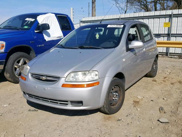 KL1TD66678B086396 - 2008 CHEVROLET AVEO BASE Сұр фото 2