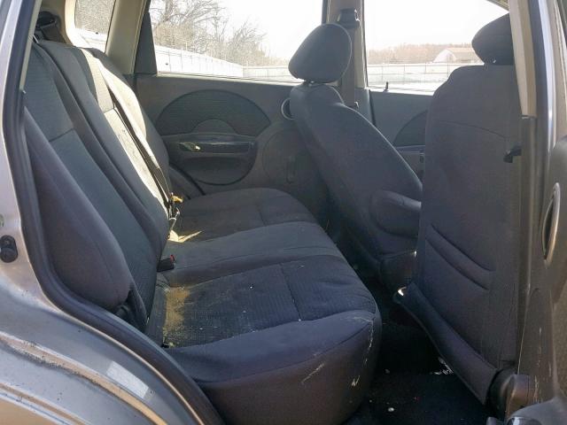 KL1TD66678B086396 - 2008 CHEVROLET AVEO BASE Сұр фото 6