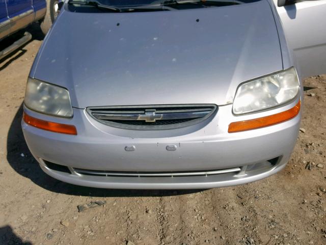 KL1TD66678B086396 - 2008 CHEVROLET AVEO BASE Сұр фото 7