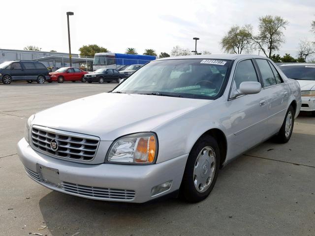 1G6KE57Y52U238752 - 2002 CADILLAC DEVILLE DH GRAY photo 2