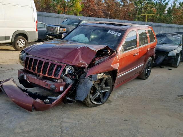 1J8HR78317C627405 - 2007 JEEP GRAND CHER RED photo 2