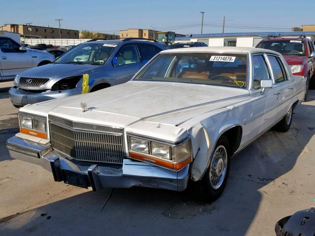 1G6DW51Y3KR733856 - 1989 CADILLAC BROUGHAM WHITE photo 2