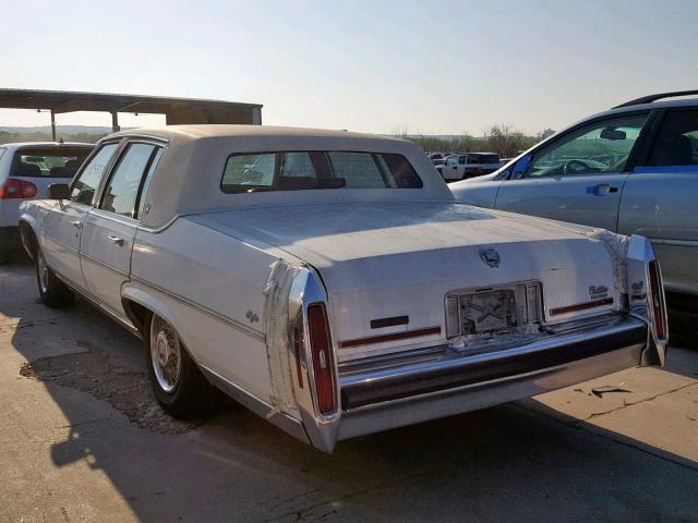 1G6DW51Y3KR733856 - 1989 CADILLAC BROUGHAM WHITE photo 3