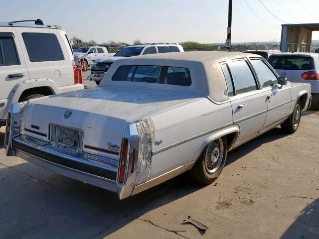 1G6DW51Y3KR733856 - 1989 CADILLAC BROUGHAM WHITE photo 4