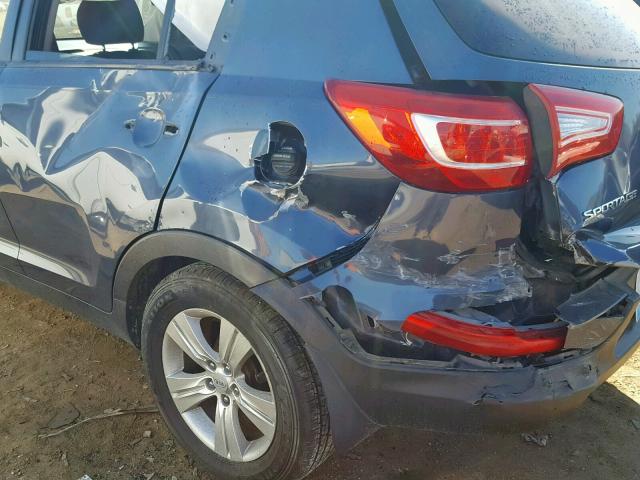 KNDPB3A20C7213441 - 2012 KIA SPORTAGE B BLUE photo 9