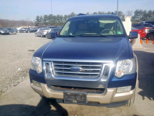 1FMEU74E68UA27163 - 2008 FORD EXPLORER E BLUE photo 9