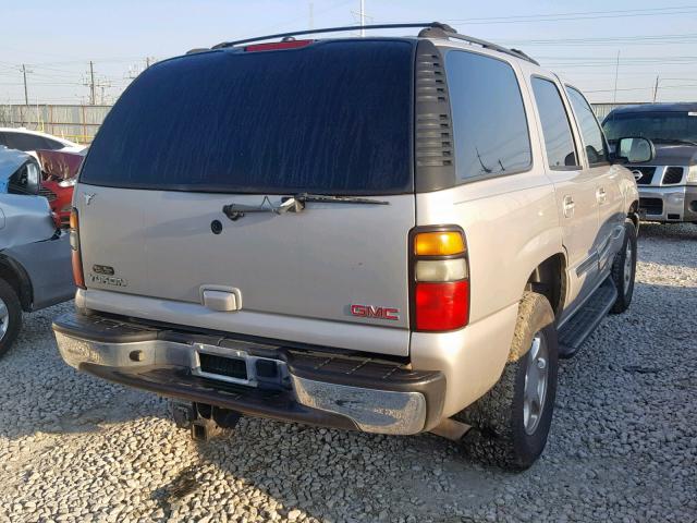 1GKEC13Z54R295132 - 2004 GMC YUKON BEIGE photo 4