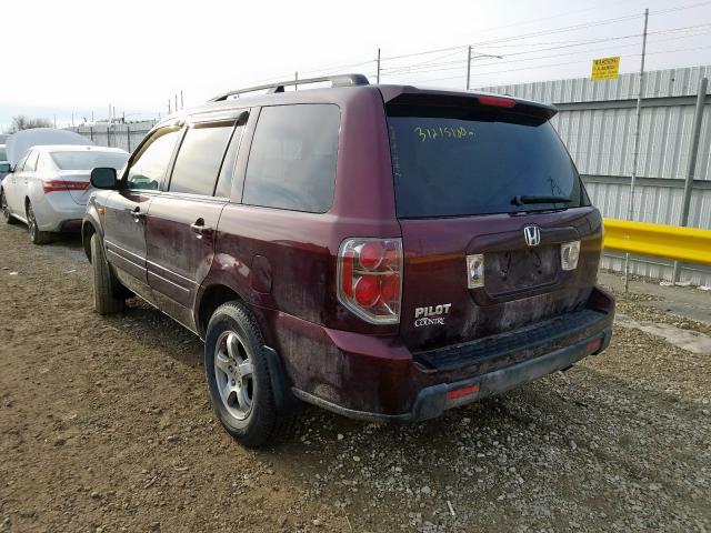 5FNYF28398B002774 - 2008 HONDA PILOT SE  photo 3