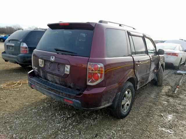 5FNYF28398B002774 - 2008 HONDA PILOT SE  photo 4