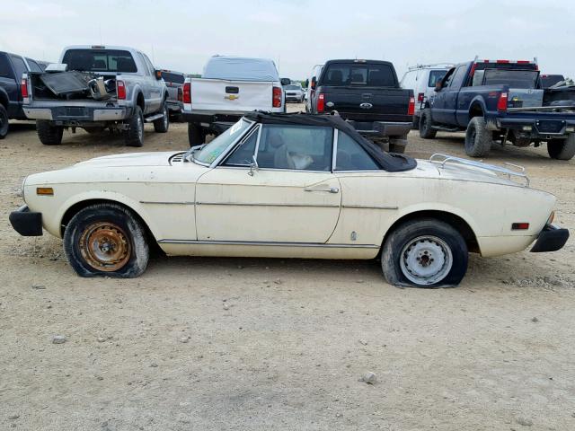 124CS10116506 - 1977 FIAT 124 SPIDER YELLOW photo 9