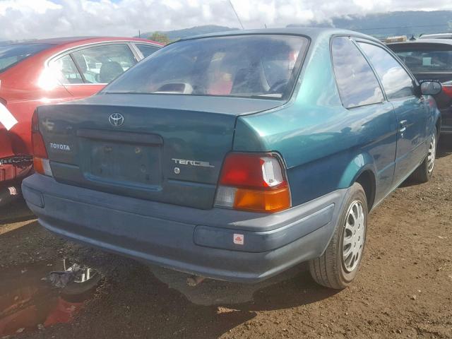 JT2AC52L8T0186688 - 1996 TOYOTA TERCEL STD GREEN photo 4