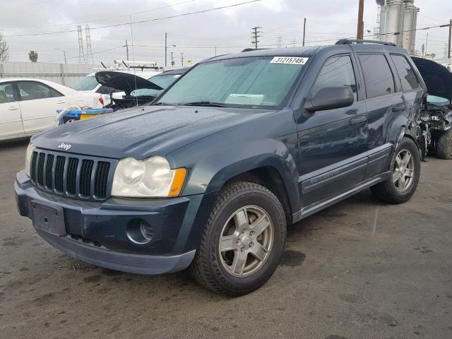 1J4GR48K26C176499 - 2006 JEEP GRAND CHER GREEN photo 2