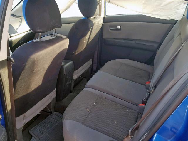 3N1AB6AP6AL699350 - 2010 NISSAN SENTRA 2.0 BLUE photo 6