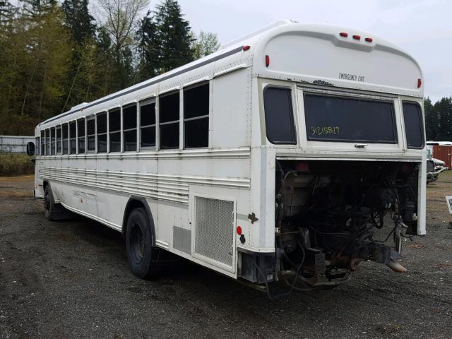 1BABNBXA48F254818 - 2008 BLUE BIRD SCHOOL BUS WHITE photo 3