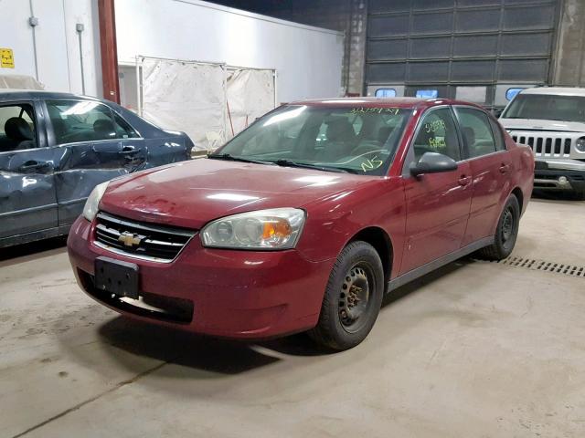 1G1ZS58F87F179296 - 2007 CHEVROLET MALIBU LS MAROON photo 2