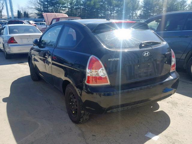 KMHCN36C67U027476 - 2007 HYUNDAI ACCENT SE BLACK photo 3