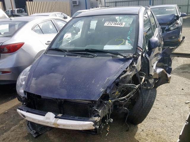 JHMGD38618S043340 - 2008 HONDA FIT SPORT BLUE photo 2