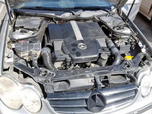 WDBTJ75J43F041834 - 2003 MERCEDES-BENZ CLK 500 SILVER photo 7