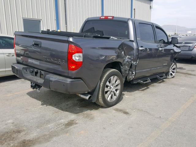 5TFHY5F19HX603377 - 2017 TOYOTA TUNDRA CRE GRAY photo 4