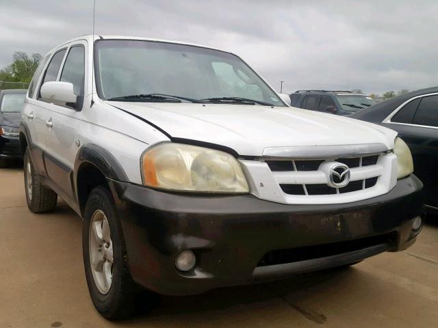 4F2YZ04106KM33813 - 2006 MAZDA TRIBUTE S WHITE photo 1