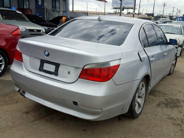 WBANA53514B175534 - 2004 BMW 525 I SILVER photo 4