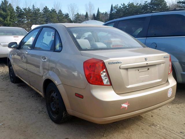 KL5JD52Z74K995989 - 2004 SUZUKI FORENZA S TAN photo 3