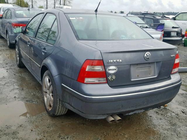 3VWSE69M74M103628 - 2004 VOLKSWAGEN JETTA GLS GRAY photo 3