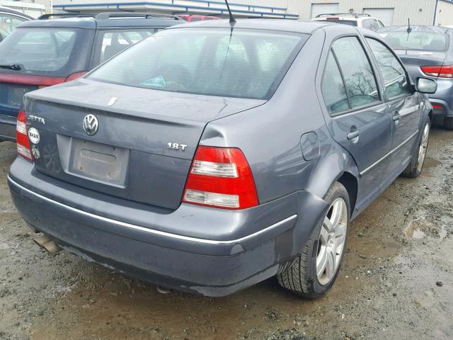 3VWSE69M74M103628 - 2004 VOLKSWAGEN JETTA GLS GRAY photo 4