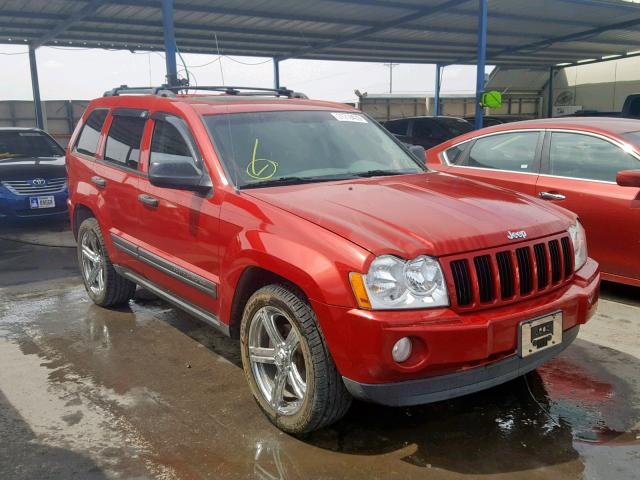 1J8HS48N95C557704 - 2005 JEEP GRAND CHER RED photo 1