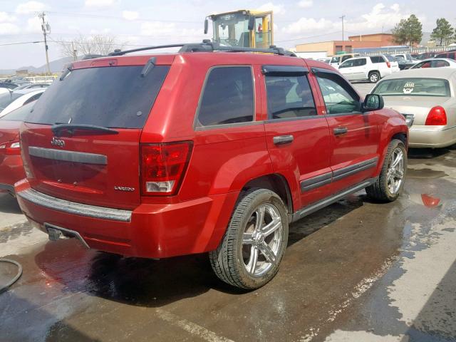 1J8HS48N95C557704 - 2005 JEEP GRAND CHER RED photo 4