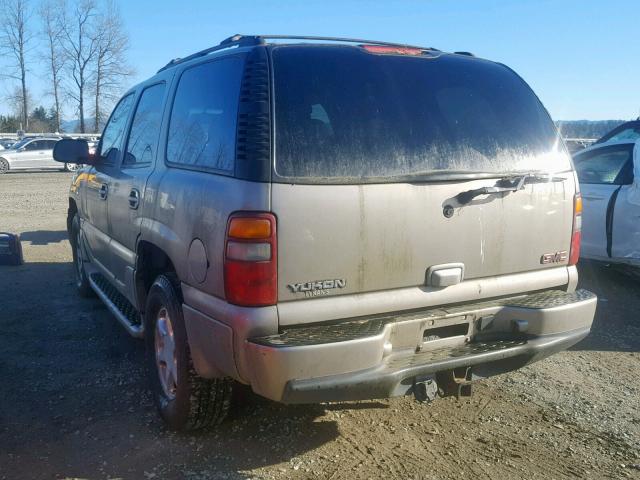 1GKEK63U13J152647 - 2003 GMC YUKON DENA SILVER photo 3